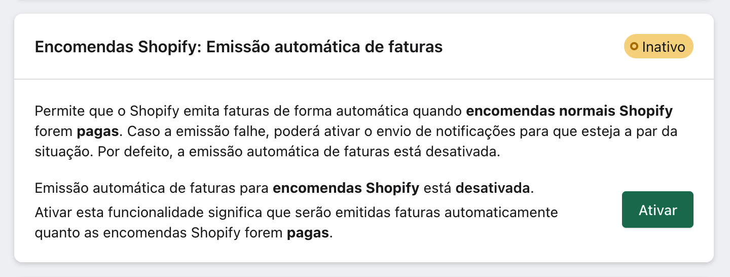 xpressifi automatic invoice emission settings
