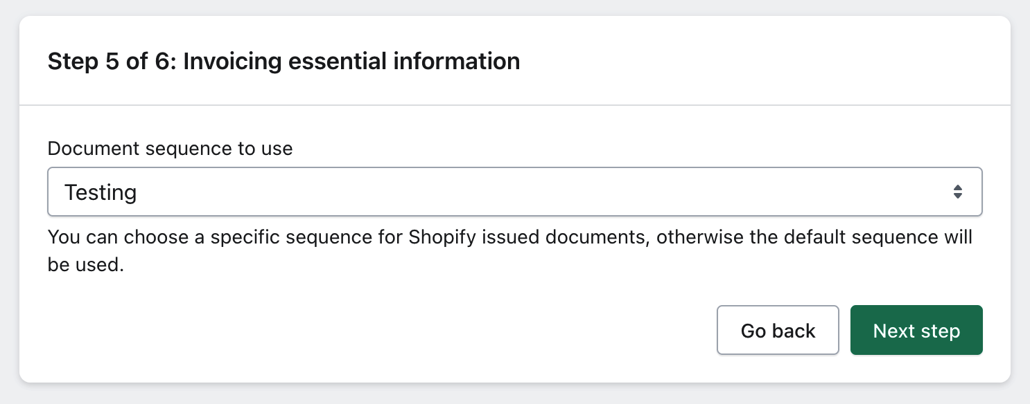 xpressifi onboarding fifth page: document sequences