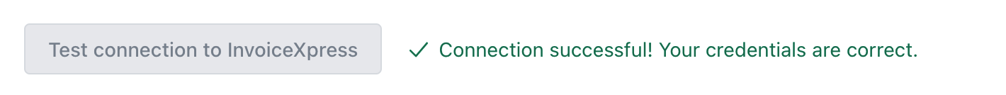 xpressifi onboarding fourth page: invoicexpress connection configuration