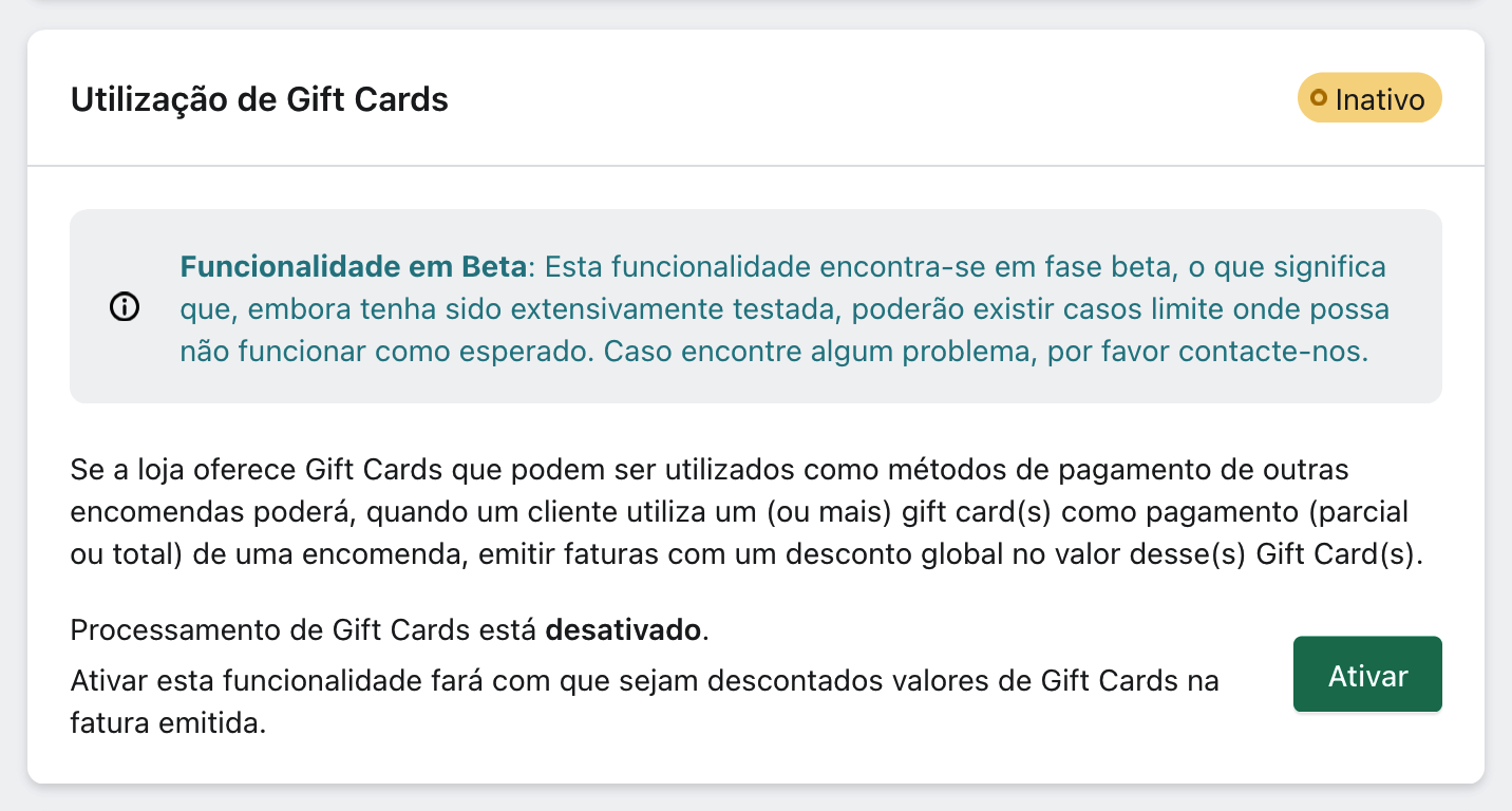 xpressifi gift card settings