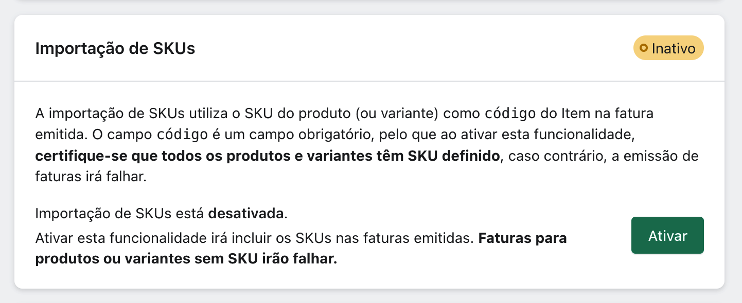 xpressifi SKU and HS Code settings
